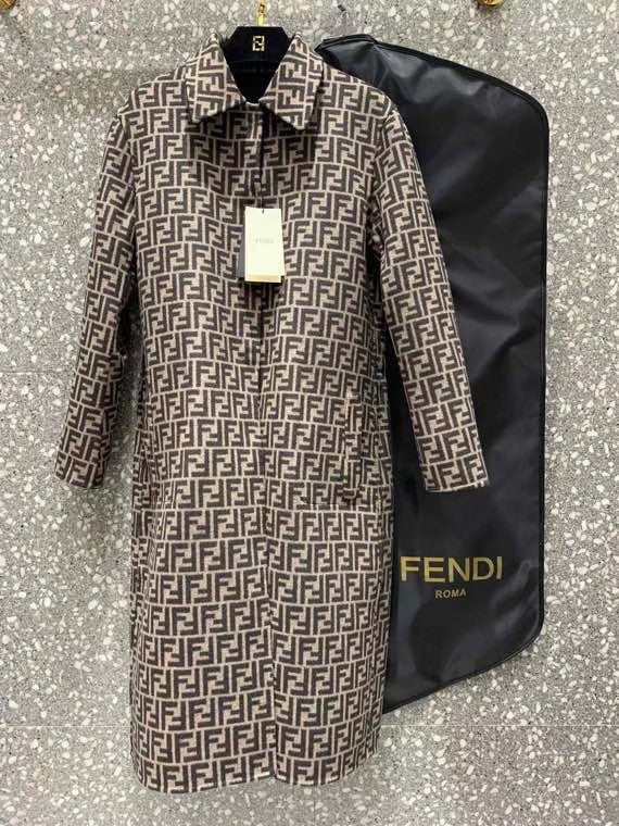 Fendi COAT Black wool Double-sided coat