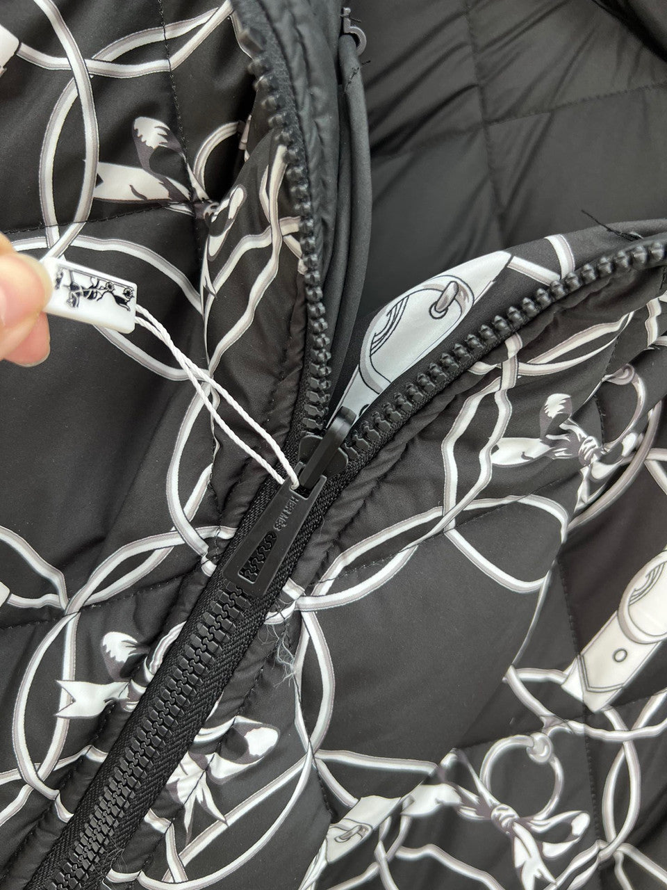 Hermes "Promenade du Matin" reversible puffer coat