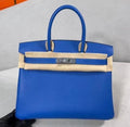 Hermès Birkin 30 cm Blue France Togo Leather Palladium Hardware