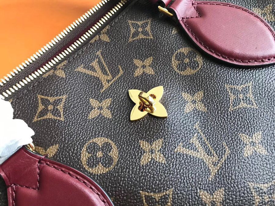 Louis Vuitton M44348 FLOWER ZIPPED TOTE MM