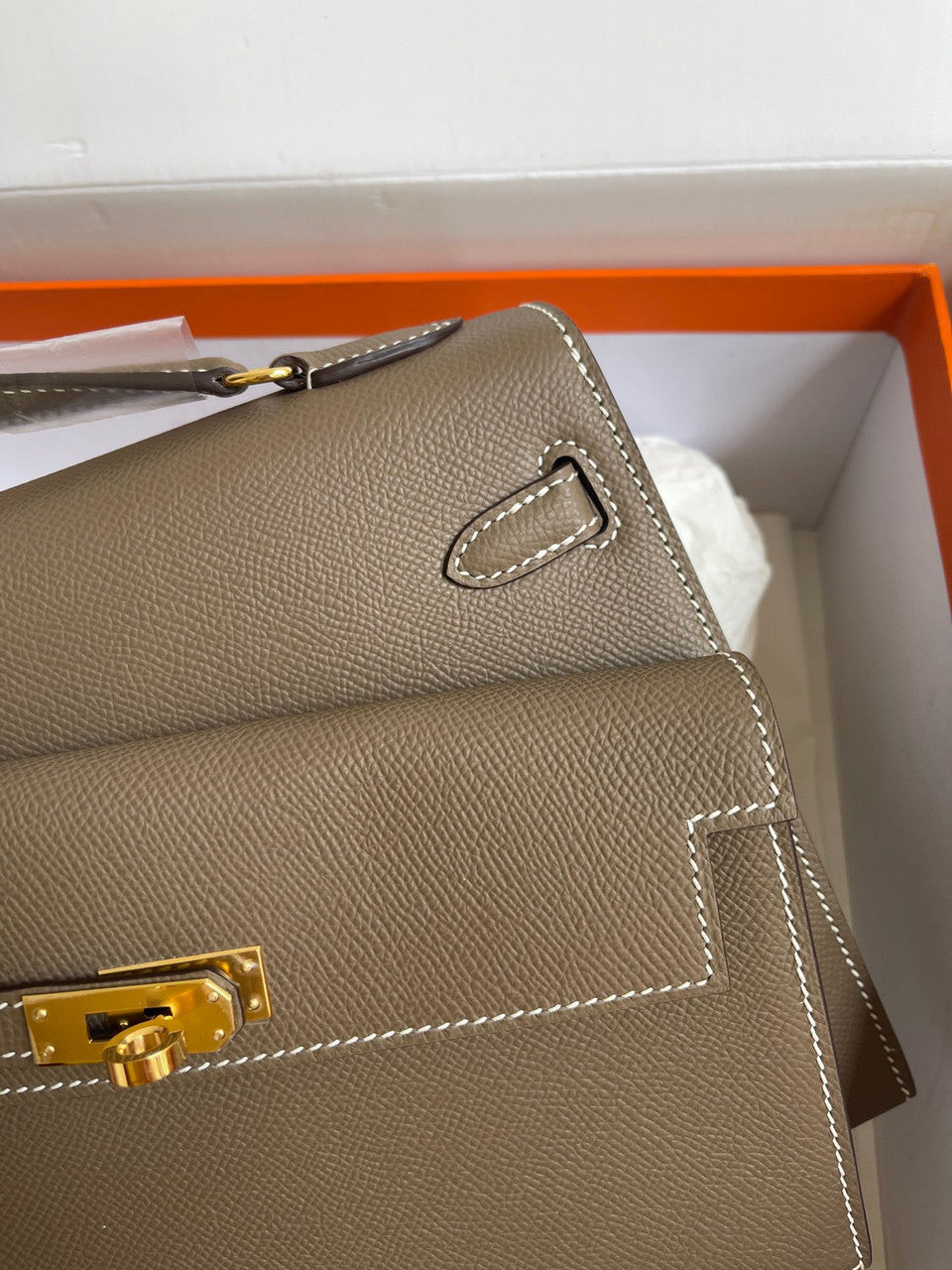 Hermes Kelly Sellier 20 en Desordre Etoupe