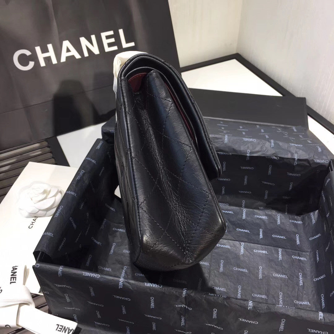 Chanel Large Aged Calfskin  2.55 Handbag SHW