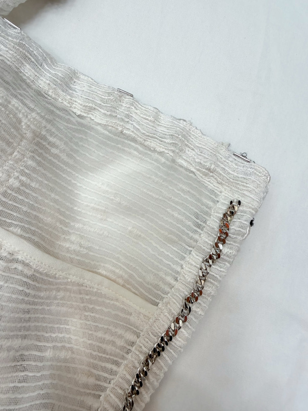 Chanel ivory cardigan - label