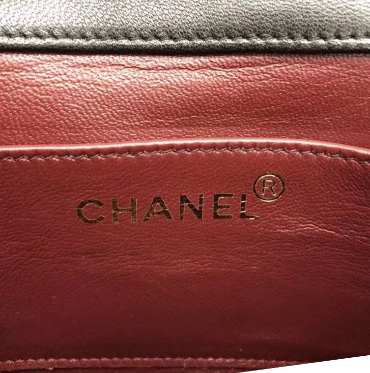 Chanel vintage duo flap bag Black