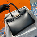 Hermes Black Sellier Birkin 30 Box Calf GHW