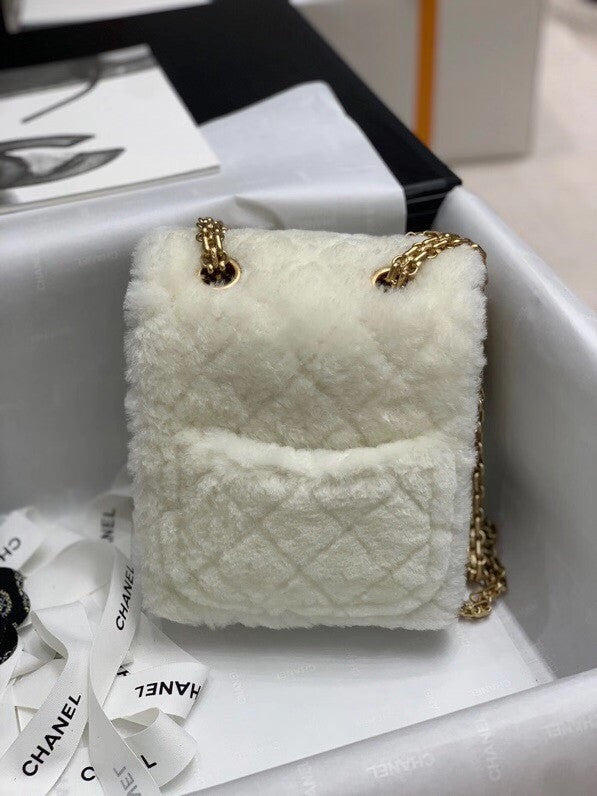 Chanel Mini 2.55 Handbag White