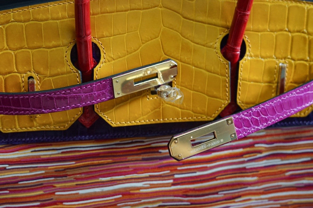 Hermes Niloticus Crocodile  Vibrato Leather BIRKIN 30CM Multiple color II