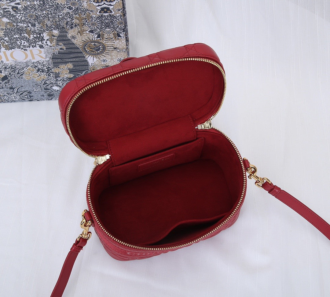 Christian Dior SMALL DIORTRAVEL VANITY CASE RED