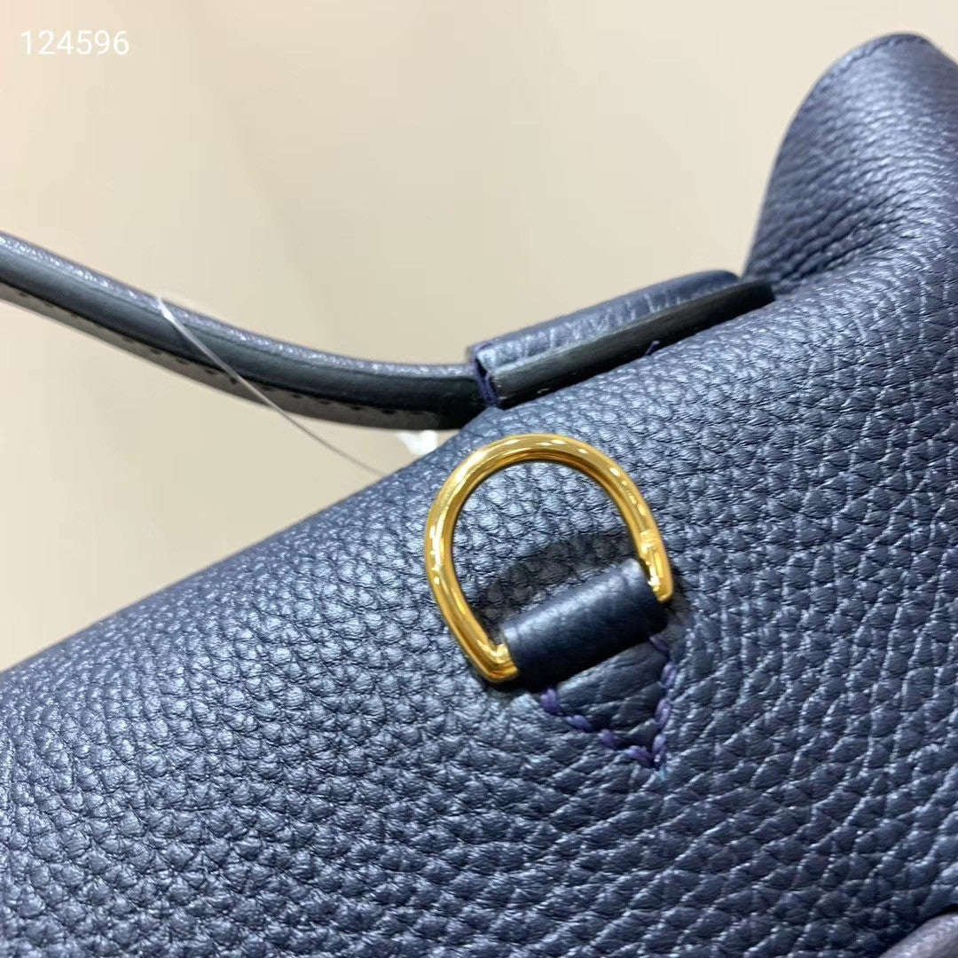 Hermes Kelly 24/24 2Z Blue Nuit Swift & Togo Leather with Gold Hardware