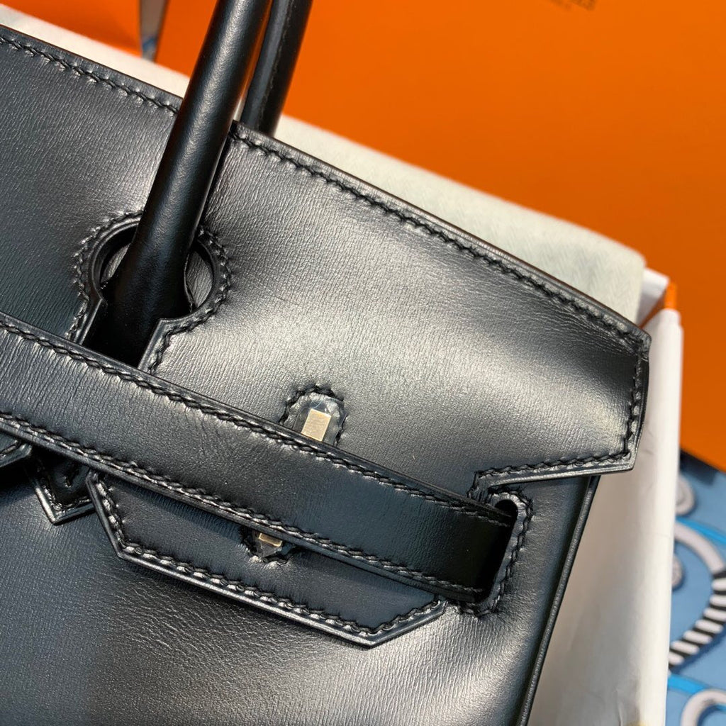 Hermes Black Sellier Birkin 30 Box Calf GHW