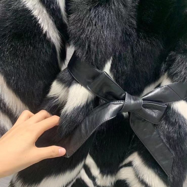 Givenchy chevron coat - Black