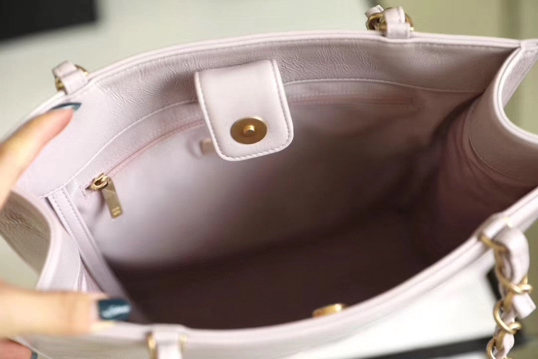 Chanel Lilac Shopping Bag AS1945