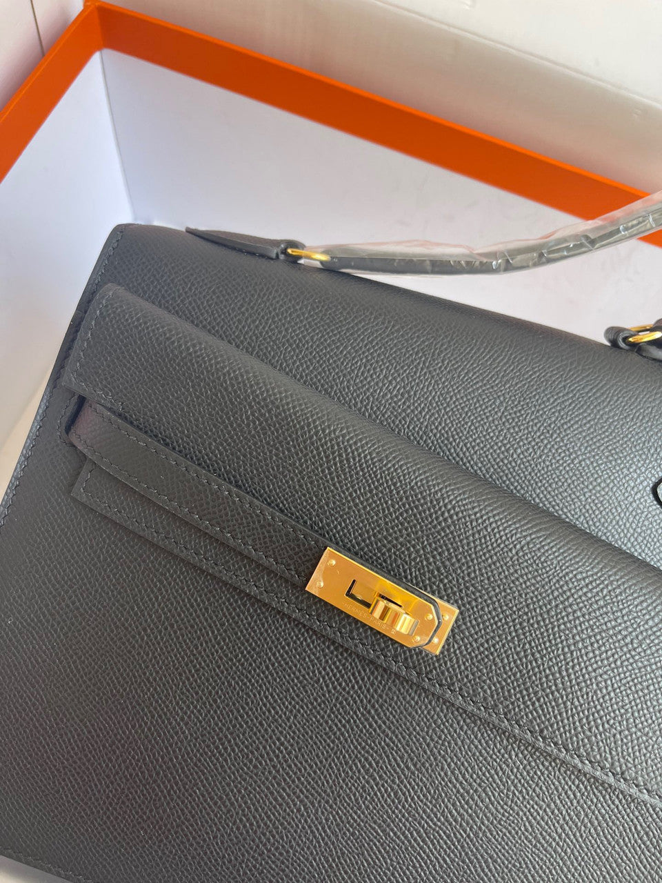 Hermes Kelly Sellier 20 en Desordre Black