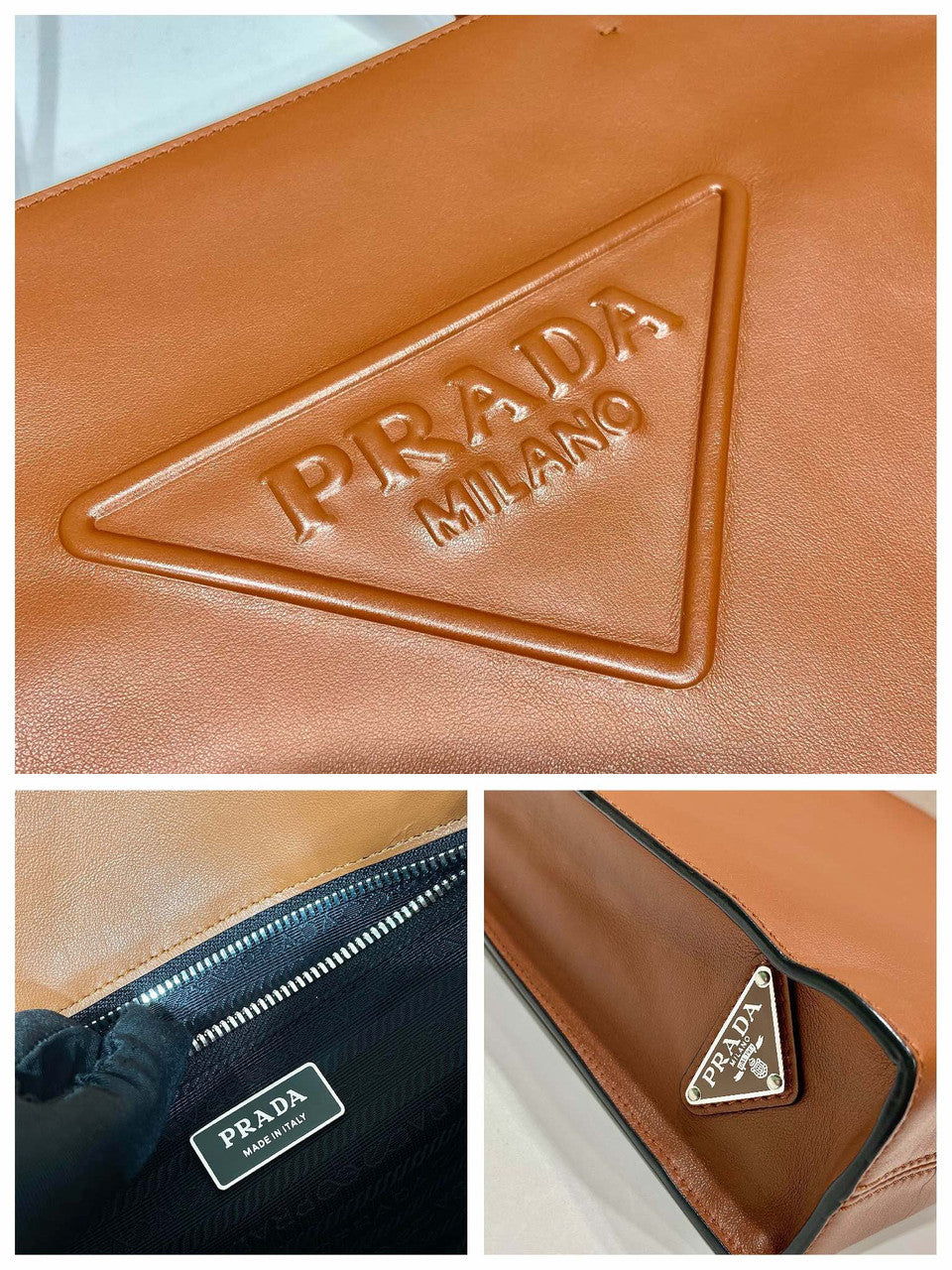Prada Leather tote Brown