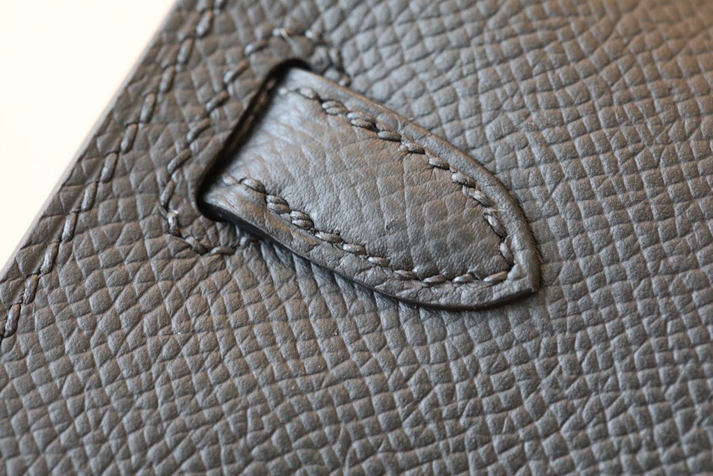Hermes Kelly Wallet to Go Black EPSOM PHW