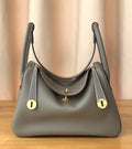 Hermes Lindy 30 Etoupe Togo Gold Hardware