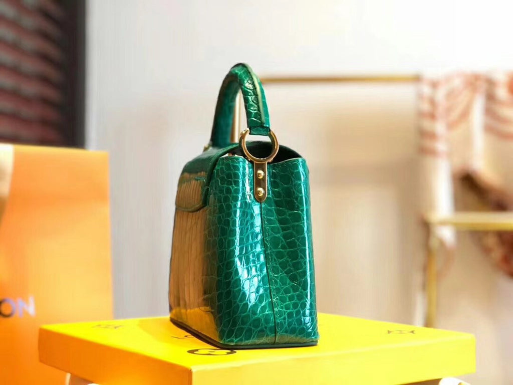 CAPUCINES MINI N92831 Alligator leather