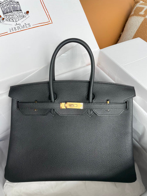 Hermès Birkin 35 Black Togo Gold Hardware