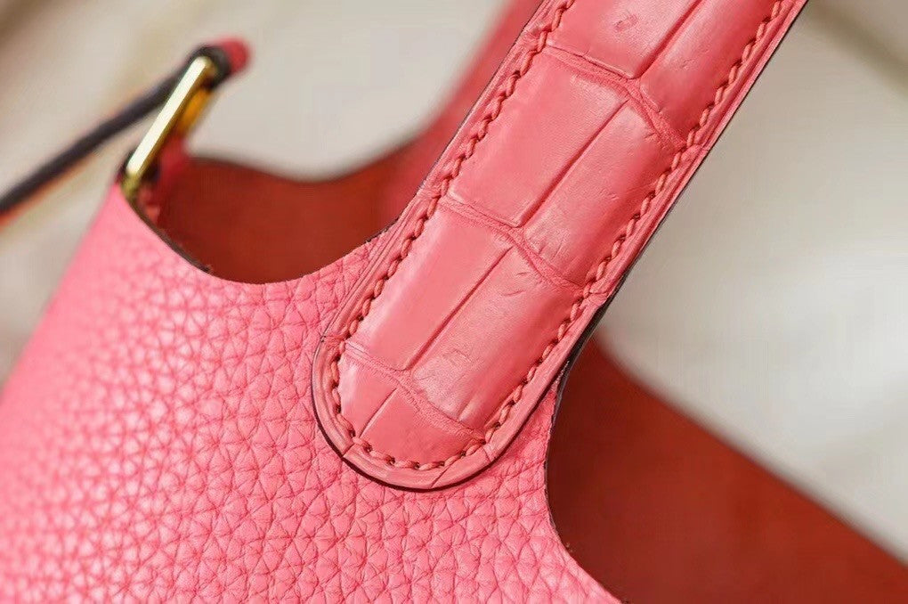Hermes Picotin lock 18 Touch 8W Rose Azalee