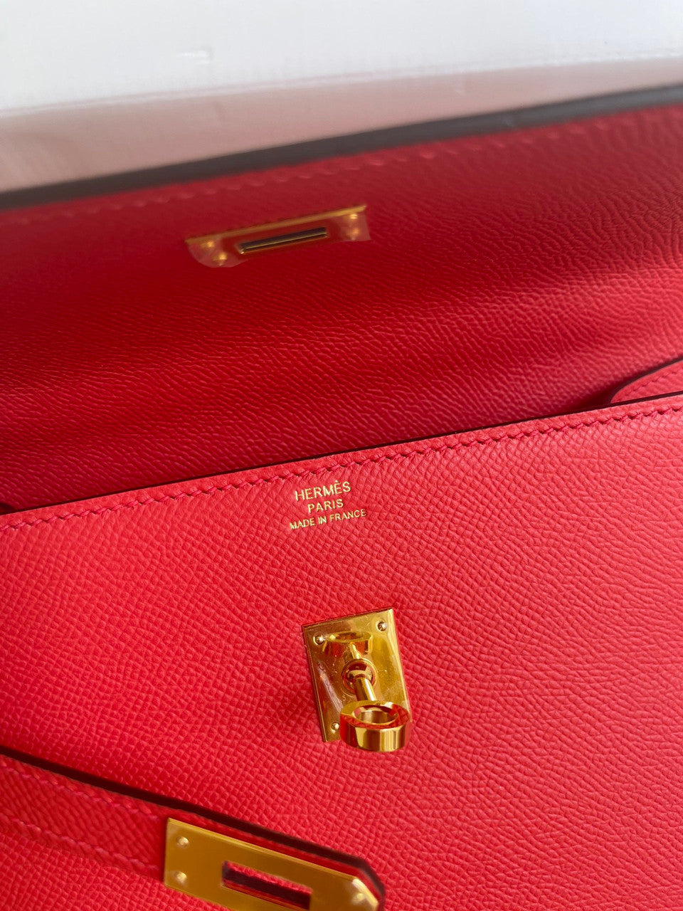 Hermes Kelly Sellier 20 en Desordre Red