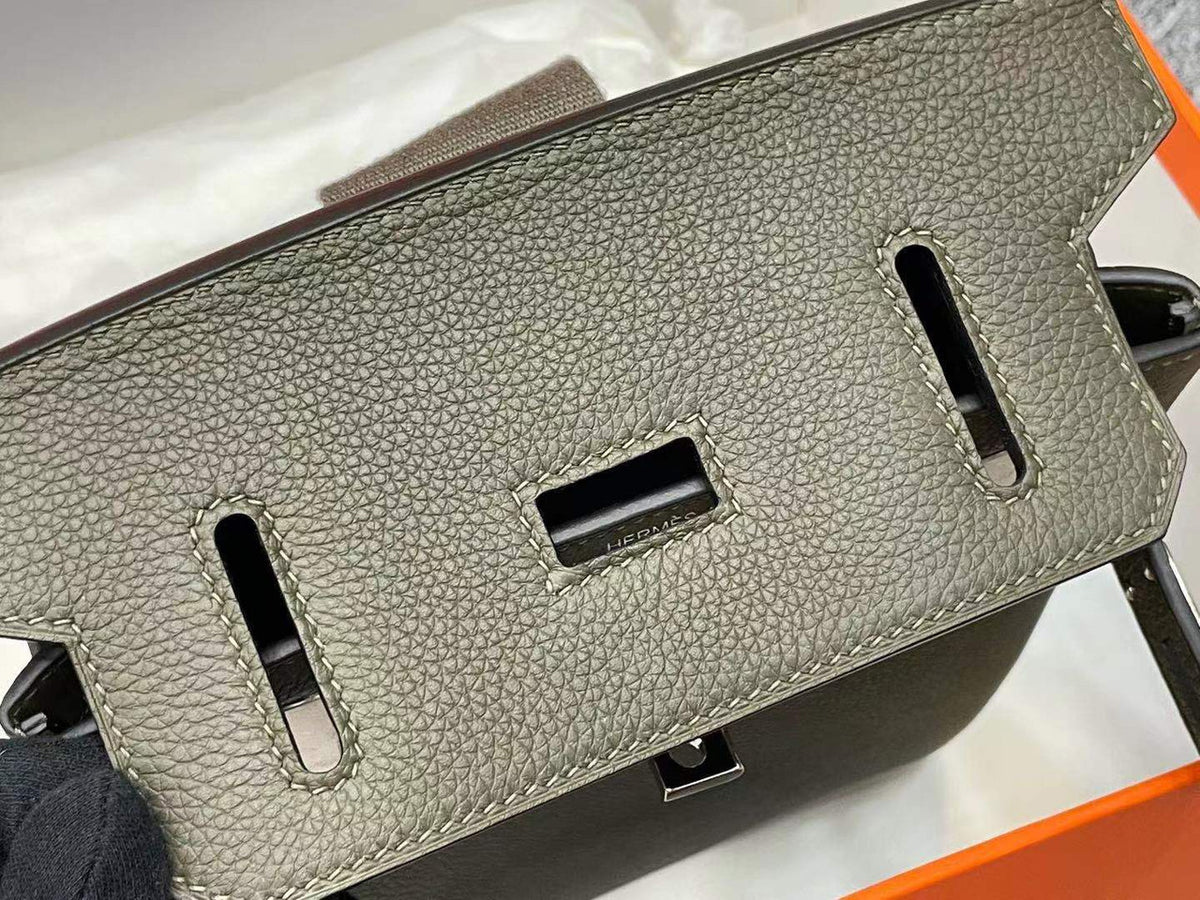 Hermes Kelly HAC A Dos Bag Olive Togo Leather Palladium Hardware 2022