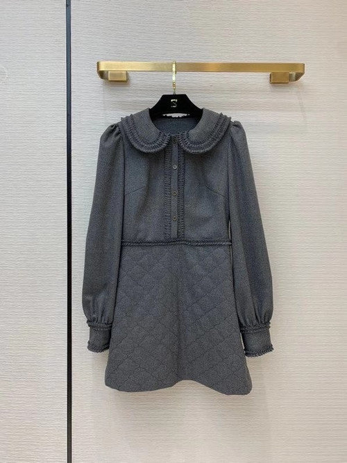 Fendi DRESS Gray flannel dress