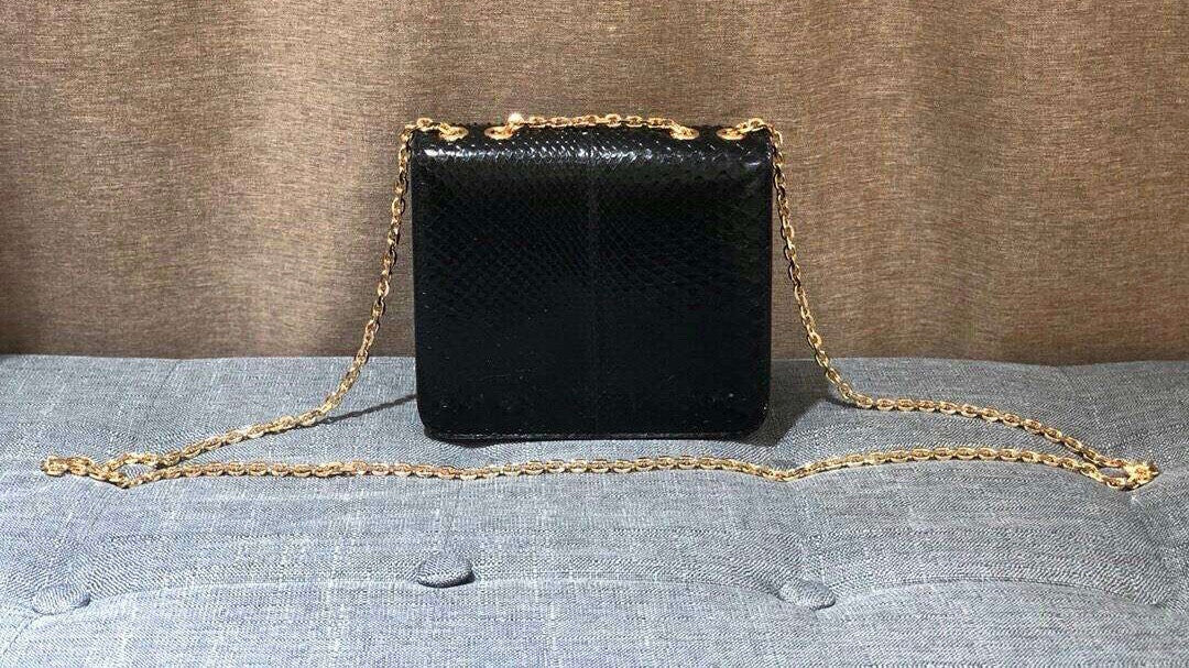 Fendi KARLIGRAPHY Black elaphe bag