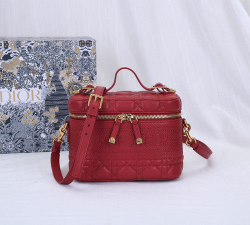 Christian Dior SMALL DIORTRAVEL VANITY CASE RED