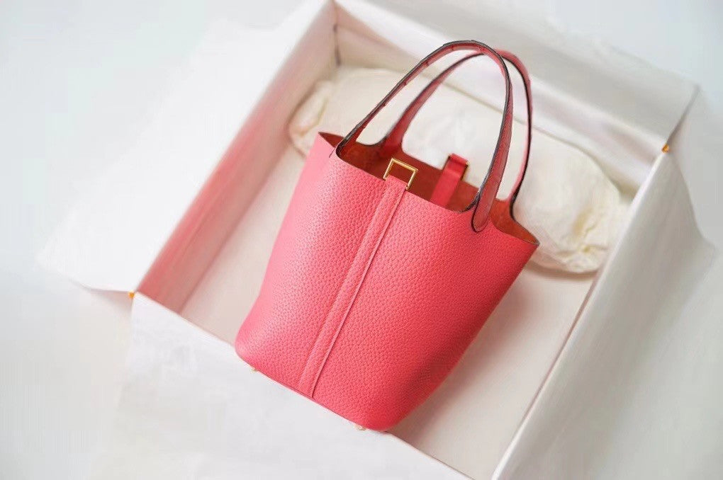Hermes Picotin lock 18 Touch 8W Rose Azalee