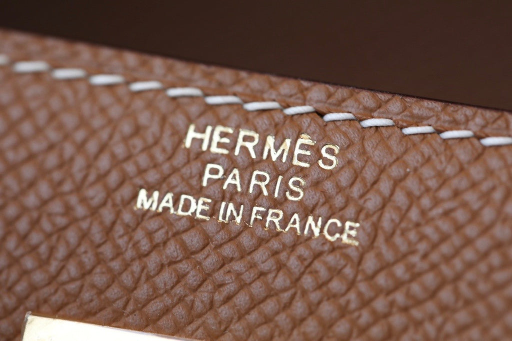Hermes Kelly Wallet to Go Gold EPSOM GHW