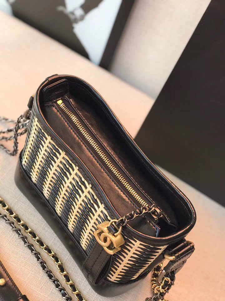 Chanel  CHANEL'S Rattan GABRIELLE Small Hobo Bag