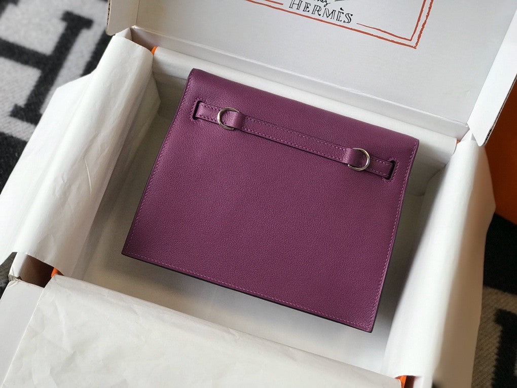 Hermes Anemone Kelly Danse Bag Evercolour Leather Palladium Hardware