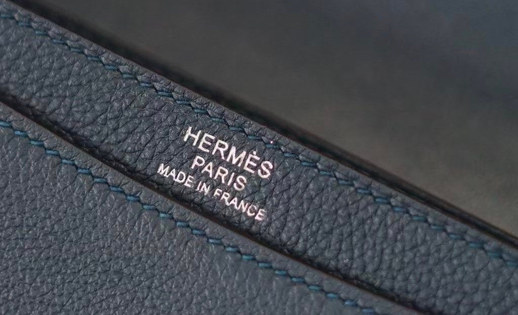Hermes 2002 Bag  Blue Colvert