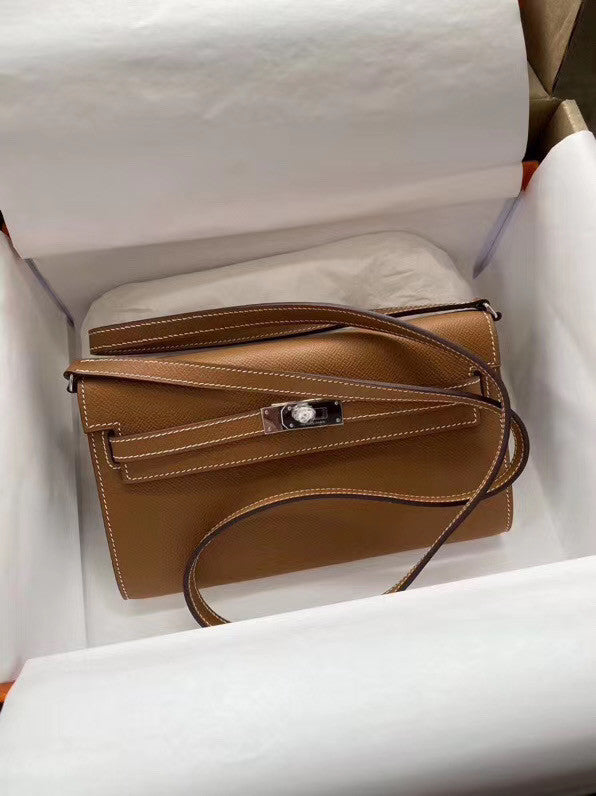 Hermes Kelly Wallet to Go Gold EPSOM PHW