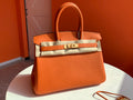 Hermes Orange Birkin Bag 30cm Togo Leather Gold Hardware