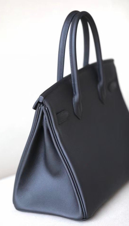 Hermes Black Birkin 30 cm Epsom Palladium Hardware 2020