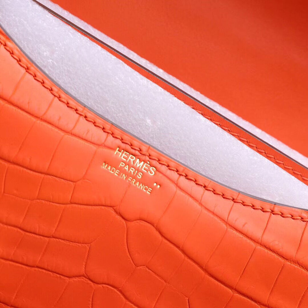 Hermes Orange Constance 18 Alligator