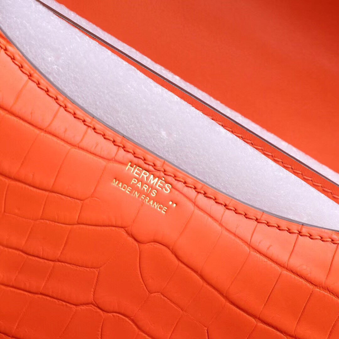Hermes Orange Constance 18 Alligator