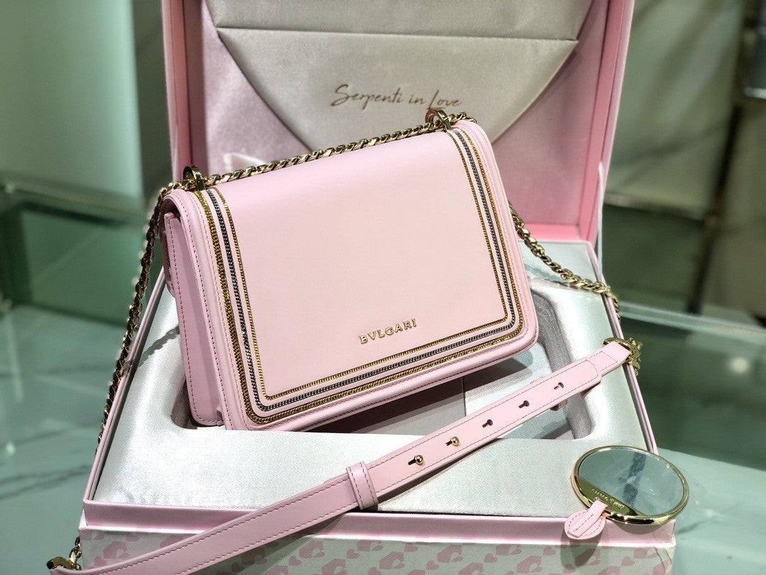 Bulgari Love Large Serpenti Forever Flap Bag with Serpenti bracelet gift set