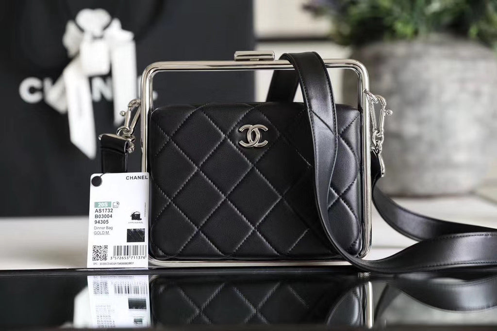 Chanel Lambskin Black Clutch