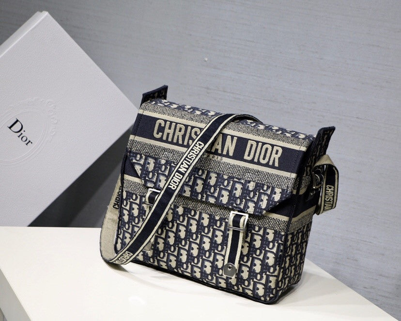 Christian Dior EMBROIDERED CANVAS BACKPACK
