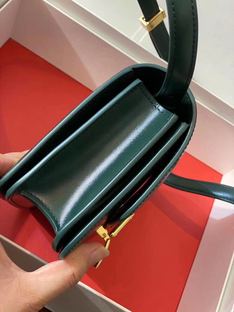 Celine SMALL CLASSIC BAG IN BOX CALFSKIN AMAZON