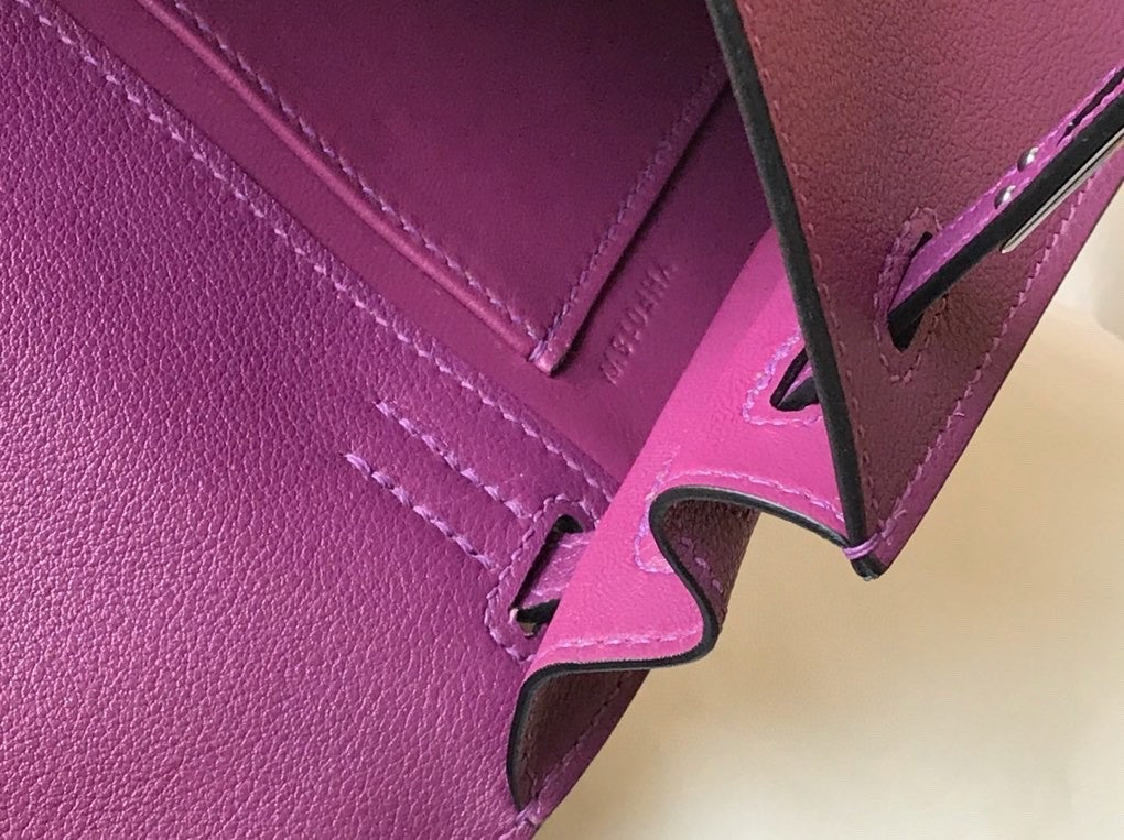 Hermes Anemone Kelly Danse Bag Evercolour Leather Palladium Hardware