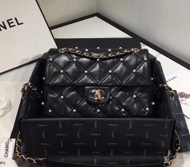 Chanel Pearl Flap Bag AS1202