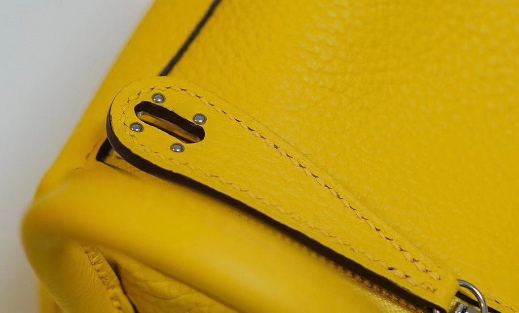 Hermes Mini Lindy 20cm Bag Lime Togo Leather Palladium Hardware