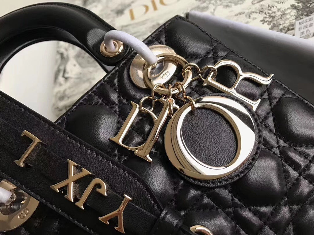 Christian Dior MY ABCDIOR LAMBSKIN BAG Black