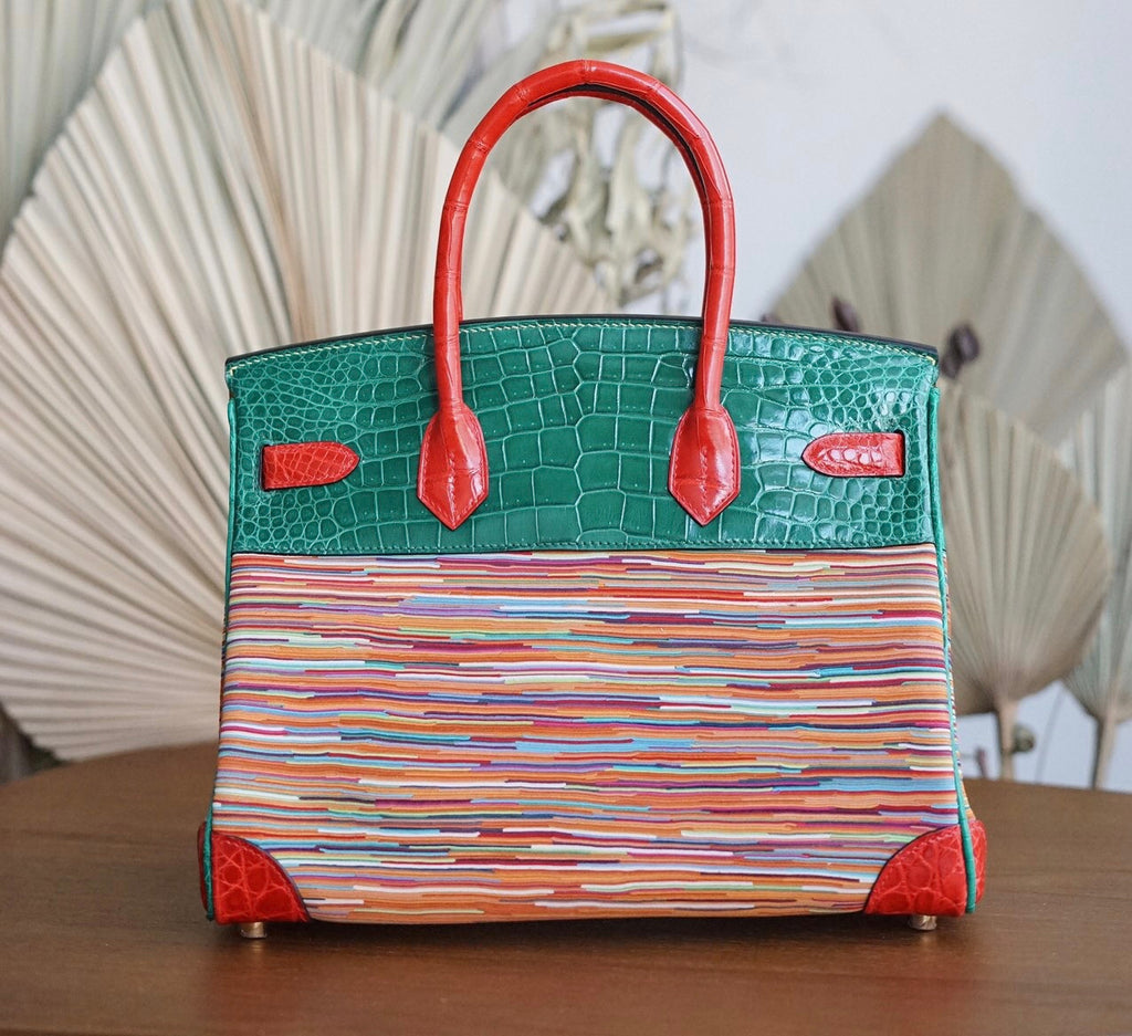 Hermes Niloticus Crocodile  Vibrato Leather BIRKIN 25CM Multiple color I