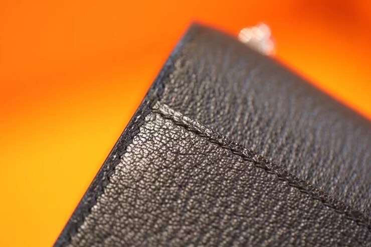 Hermes Verrou Chaine mini bag 17cm Black Chevre Mysore