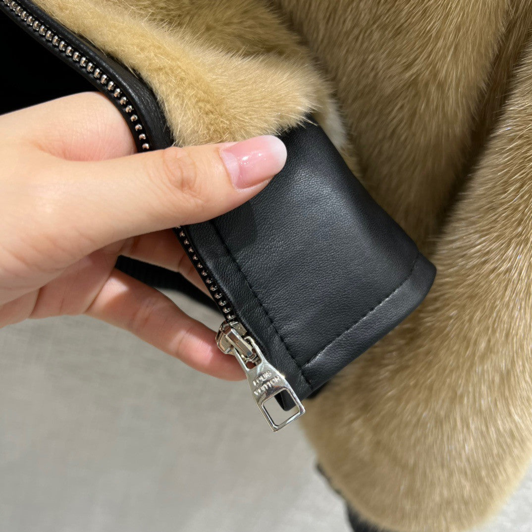 Louis Vuitton LV NIGHT MONOGRAM MINK HOODIE