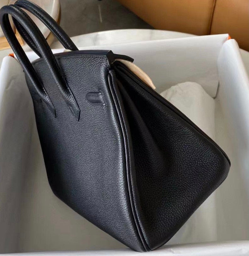 Hermes Black Birkin 25cm Togo Palladium Hardware 2020
